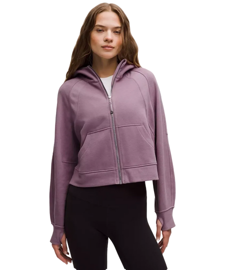 Lululemon Scuba Oversized Full-Zip Hoodie Lavender Lux/Mirror Silver