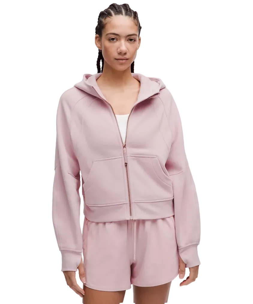 Lululemon Scuba Oversized Full-Zip Hoodie Pink Haze/Rose Gold