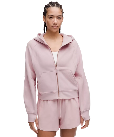 Lululemon Scuba Oversized Full-Zip Hoodie Pink Haze/Rose Gold