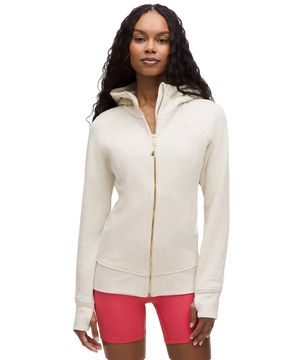 Lululemon Scuba Full-Zip Hoodie Heathered Light Ivory/Gold
