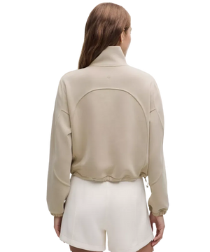 Lululemon Brushed Softstreme Half Zip Sheer Oak