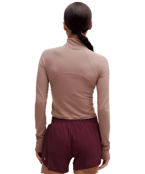 Lululemon It's Rulu Cropped Half Zip Updated Twilight Rose