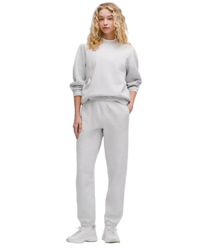 Lululemon Scuba Mid-Rise Oversized Jogger Regular Heathered Core Ultra Light Grey