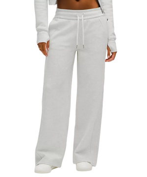 Lululemon Scuba Mid-Rise Wide-Leg Pant Heathered Core Ultra Light Grey