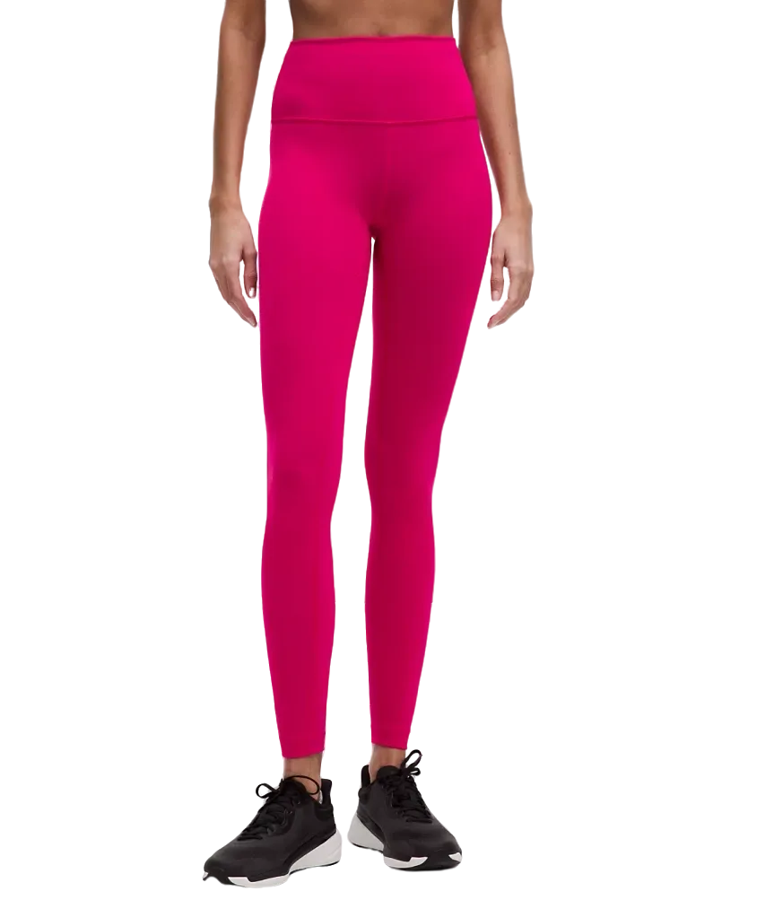 Lululemon Fast and Free High-Rise Tight 25” Pockets Updated Dark Red