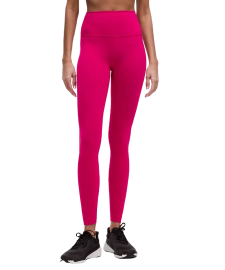 Lululemon Fast and Free High-Rise Tight 25” Pockets Updated Dark Red