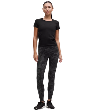 Lululemon Wunder Train High-Rise Tight 28" Hidden Heritage Lace Black Multi