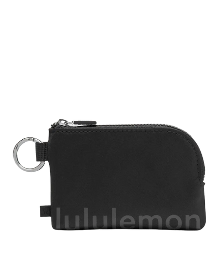 Lululemon Clippable Card Pouch Black/Traverse Grey