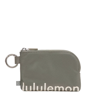 Lululemon Clippable Card Pouch Grey Sage/Light Ivory