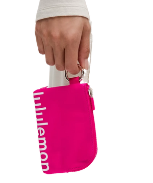 Lululemon Clippable Card Pouch Passionate/White