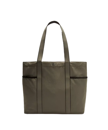 Lululemon Daily Multi-Pocket Tote Bag 20L Grey Sage/Black