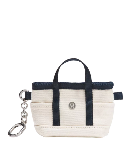 Lululemon Daily Multi-Pocket Nano Canvas Tote Bag Natural/True Navy