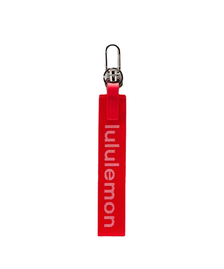 Lululemon Never Lost Keychain Lulu Red/White