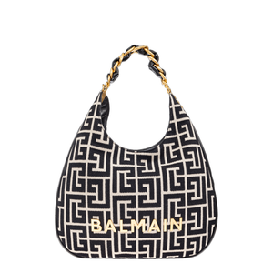 1945 Soft Hobo Large Monogrammed Jacquard Tote Bag