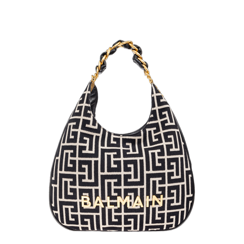 1945 Soft Hobo Large Monogrammed Jacquard Tote Bag
