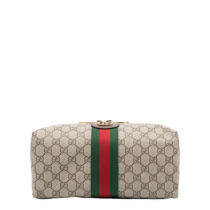 Savoy Small Canvas Toiletry Case - Gray