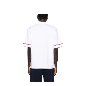 Rugby Fit RWB Stripe Shorts Sleeve Polo Shirt
