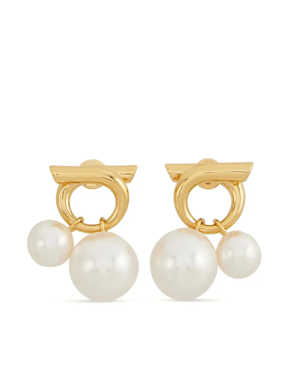 faux-pearl embellished earrings