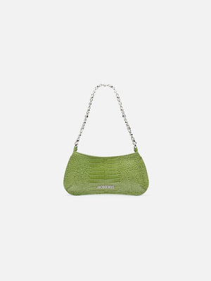 Jacquemus The Small Bisou Chaine Small Shoulder Bag Green