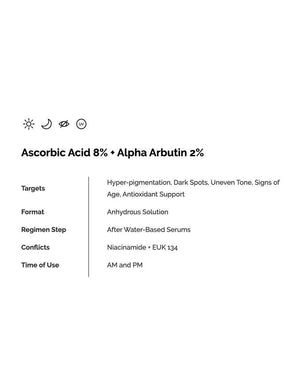 The Ordinary Ascorbic Acid 8% + Alpha Arbutin 2%