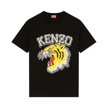 Kenzo Tiger Varsity Oversize T-Shirt Black