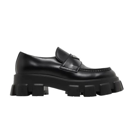 Prada Monolith Loafer Black