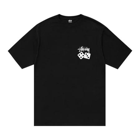 Stussy Dice Pigment Dyed T-Shirt Black