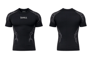 Gothic Compression Tees Black/Blue