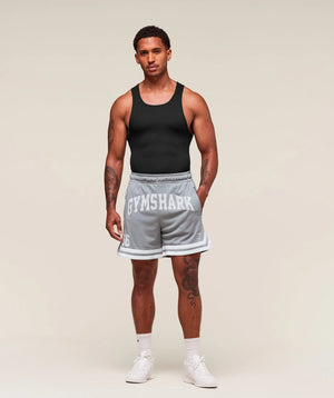 Gymshark Varsity Mesh Shorts - Denim Grey