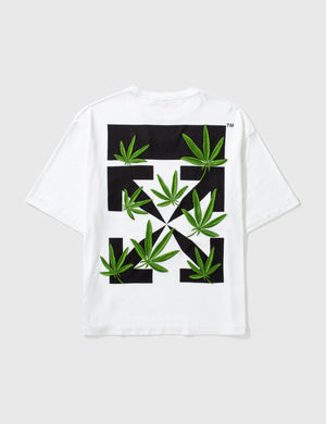 Off-White Weed Arrows White Oversized T-Shirt