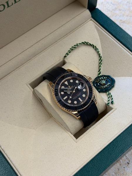Rolex | Yacht-Master | 116655 | Rose gold | 40 mm | Rubber | Black | Automatic