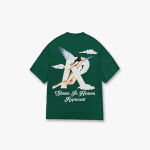 Represent Storms In Heaven T-Shirt Racing Green