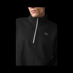 Alo Accolade 1/4 Zip Pullover Black