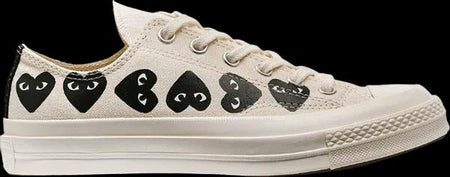 Converse x PLAY Comme des Garçons Chuck 70 Multi Heart Beige