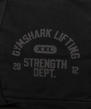 Gymshark Strength Dept Canvas Duffle Bag Black