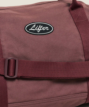 Gymshark Strength Dept Canvas Duffle Bag Burgundy Brown