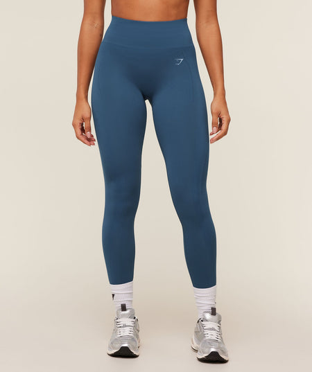 Gymshark Energise Seamless Leggings - Compound Blue