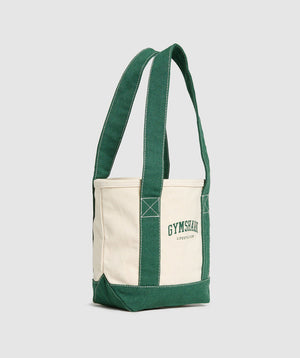 Women's Gymshark Collegiate Mini Tote Oat White