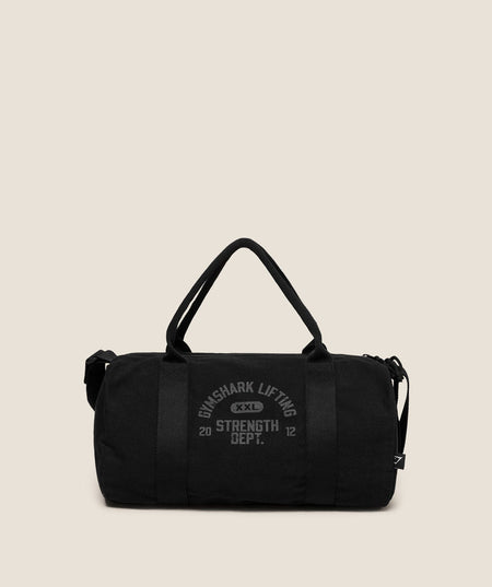 Gymshark Strength Dept Mini Canvas Duffle Bag Black
