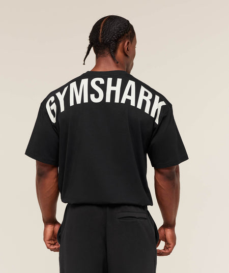 Power T-Shirt oversized fit Black/Oat White