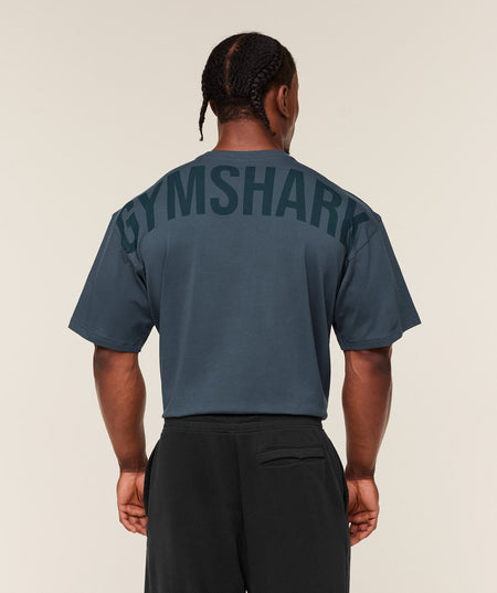 Gymshark Power T-Shirt - GS Stealth Blue