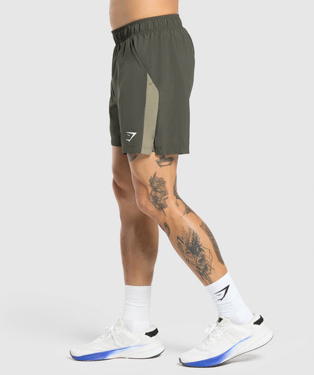 Gymshark Sport 7" Shorts Strength Green