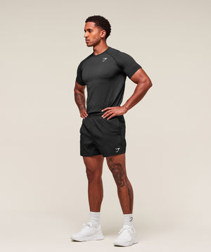 Gymshark Vital Seamless T-Shirt - Black/Silhouette Grey