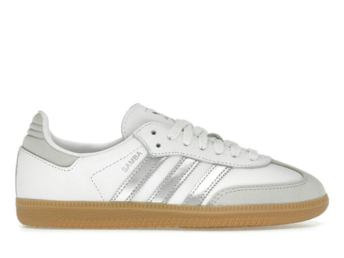 Adidas Samba OG White Silver Metallic Grey (Women's)