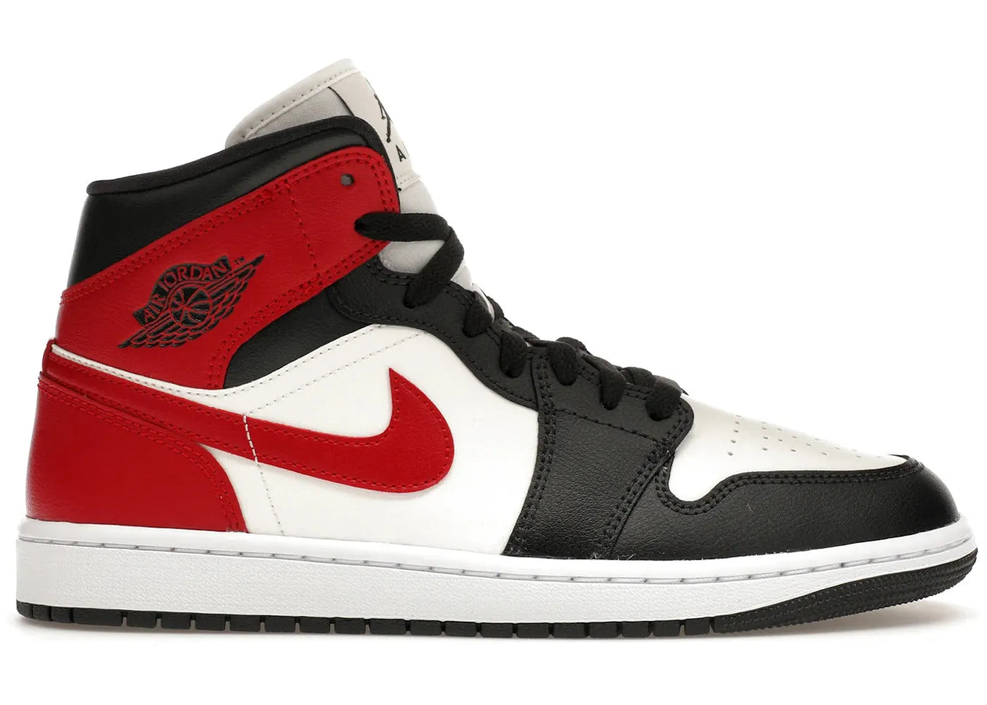 Jordan 1 Mid Gym Red Off Noir Womens