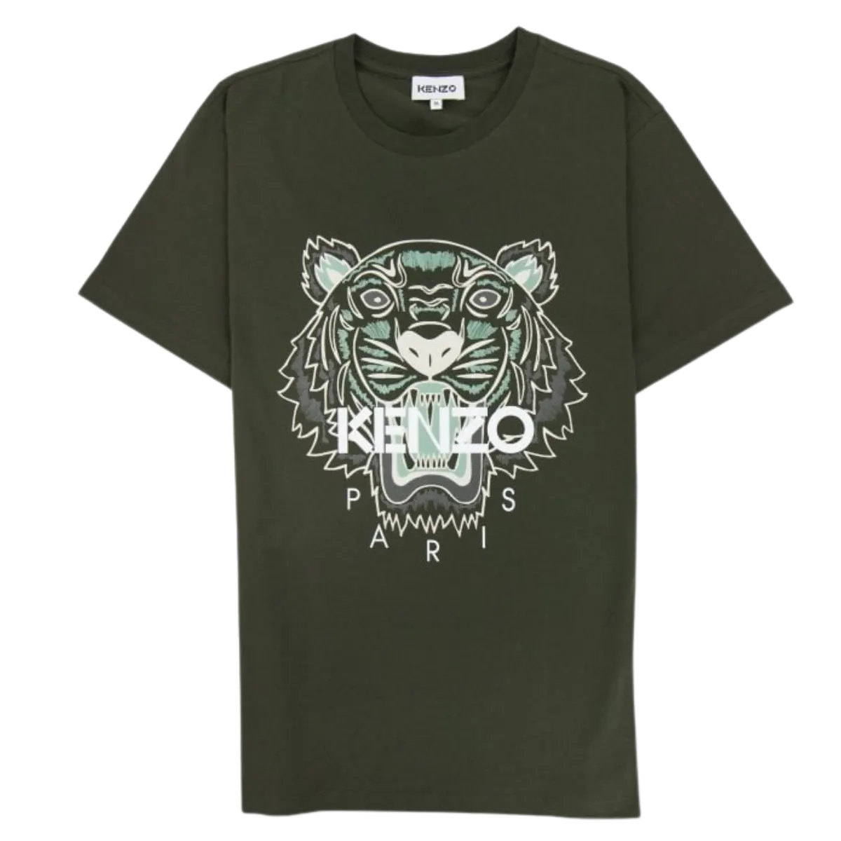 Kenzo Icon Tiger T-Shirt Dark Khaki Dark Khaki