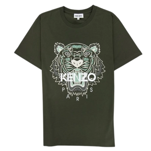 Kenzo Icon Tiger T-Shirt Dark Khaki Dark Khaki