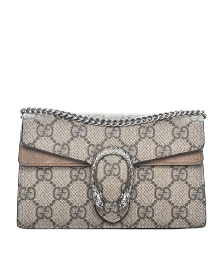 Gucci Dionysus Gg Supreme Super Mini Beige