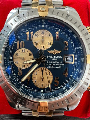 Breitling Chronomat Evolution B13356 Two-Tone Steel & 18 K Go