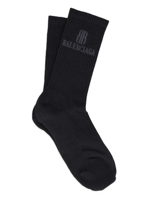 logo ribbed socks